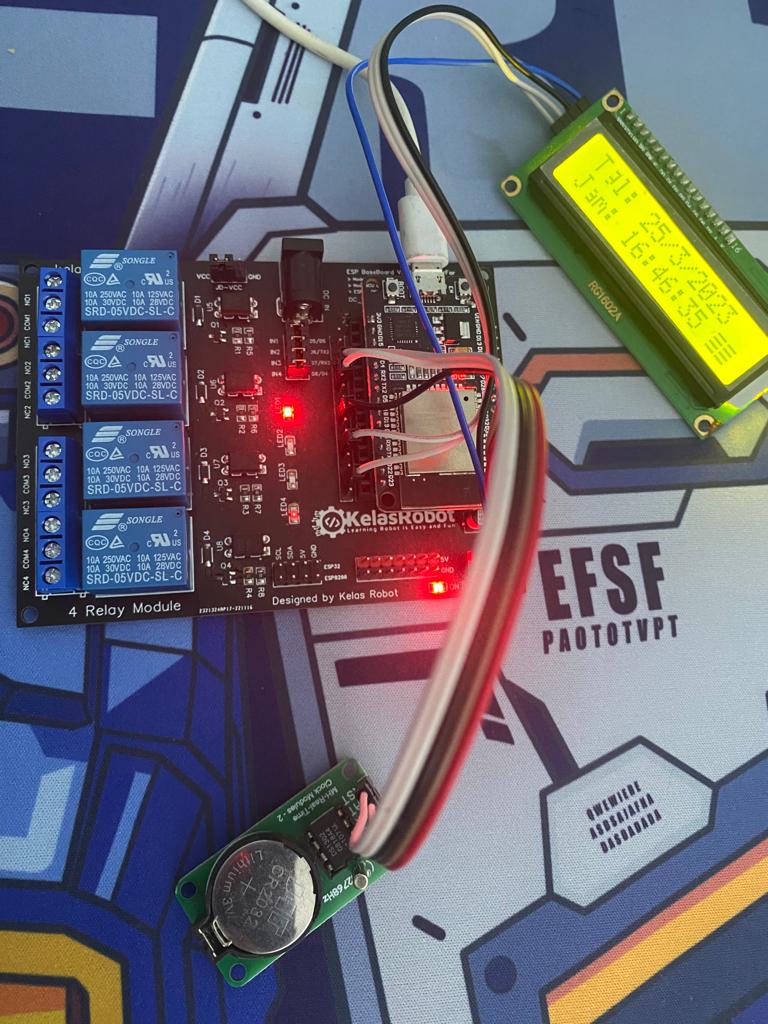 Membuat Jam Digital dengan Arduino ESP32, RTC DS1302 dan LCD i2C ...